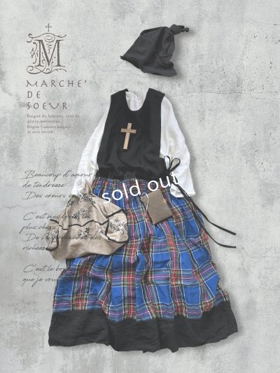 画像2: MARCHE' DE SOEUR／バッククロスワンピース・ブルータータン