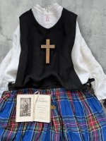 画像11: MARCHE' DE SOEUR／バッククロスワンピース・ブルータータン (11)