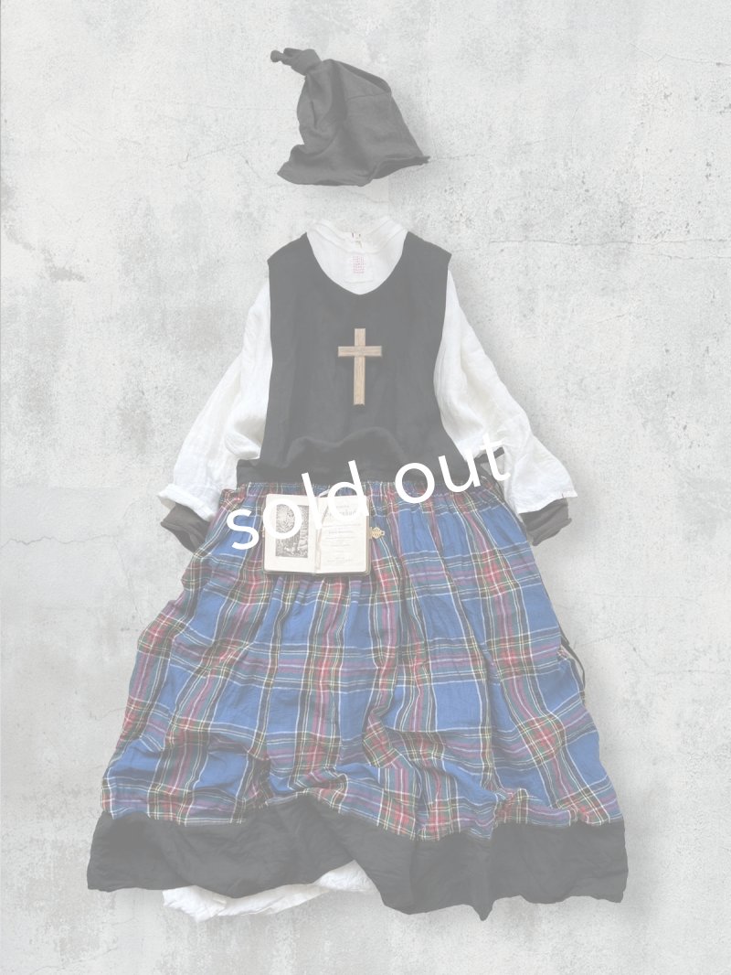 画像3: MARCHE' DE SOEUR／バッククロスワンピース・ブルータータン (3)