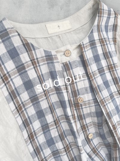 画像8: 【30%OFF】MARCHE' DE SOEUR／祈りのワンピース・ブルーチェック