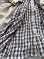 画像9: 【30%OFF】MARCHE' DE SOEUR／祈りのワンピース・ブルーチェック (9)