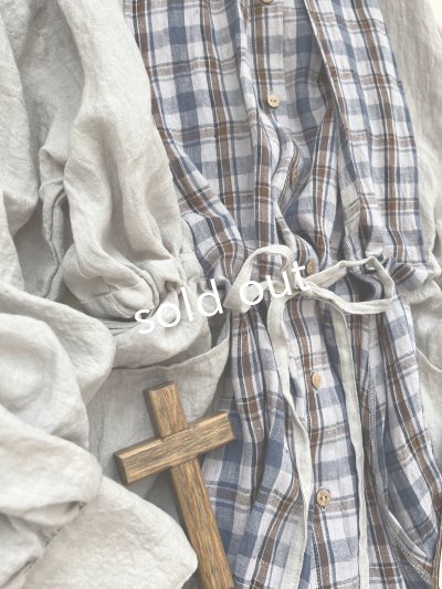 画像3: 【30%OFF】MARCHE' DE SOEUR／祈りのワンピース・ブルーチェック