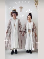 画像13: 【30%OFF】MARCHE' DE SOEUR／祈りのワンピース・ブルーチェック (13)