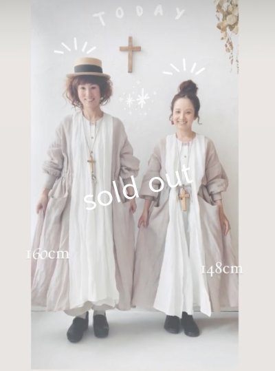 画像13: 【30%OFF】MARCHE' DE SOEUR／祈りのワンピース・ブルーチェック