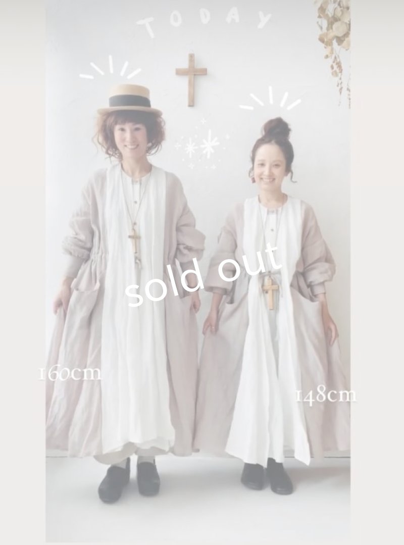 画像13: 【30%OFF】MARCHE' DE SOEUR／祈りのワンピース・ブルーチェック (13)