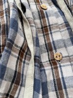 画像10: 【30%OFF】MARCHE' DE SOEUR／祈りのワンピース・ブルーチェック (10)