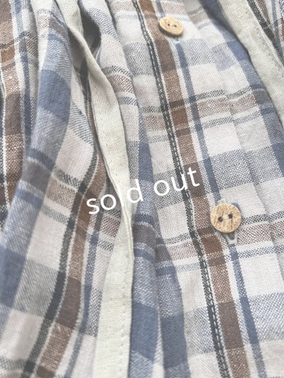 画像10: 【30%OFF】MARCHE' DE SOEUR／祈りのワンピース・ブルーチェック