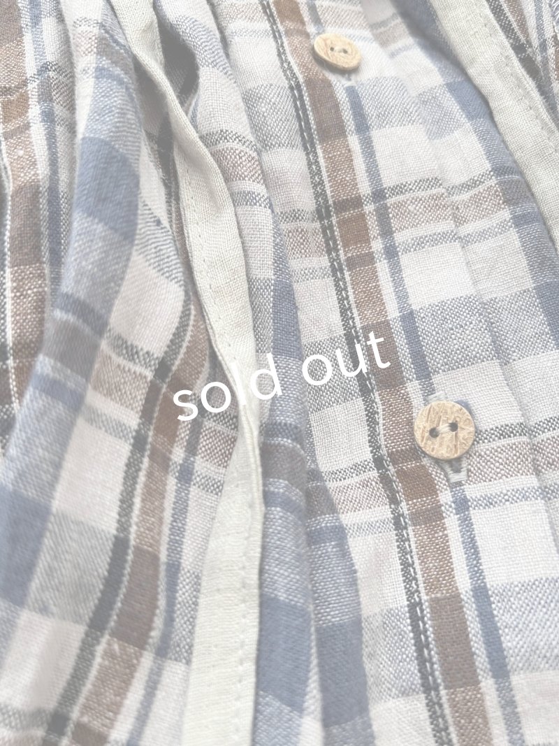 画像10: 【30%OFF】MARCHE' DE SOEUR／祈りのワンピース・ブルーチェック (10)