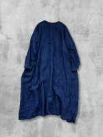 画像7: MARCHE' DE SOEUR/ターシャの種蒔ポケットワンピース・インディゴ×ハーブ (7)