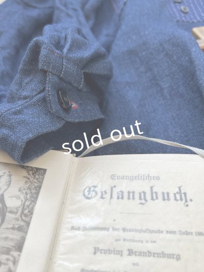 画像7: MARCHE' DE SOEUR/ターシャの種蒔ポケットワンピース・インディゴ×プチペイズリー