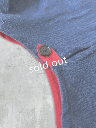 画像11: MARCHE' DE SOEUR/ターシャの種蒔ポケットワンピース・インディゴ×プチペイズリー