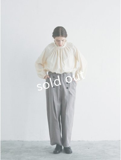 画像6: MAGALI /タックボタンパンツ・アッシュグレー