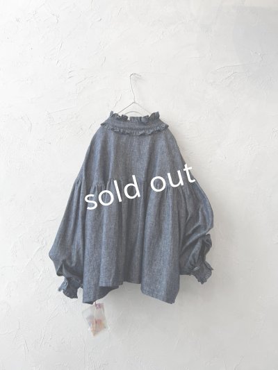 画像3: kosatofuku／フリルカラーブラウス・デニム