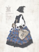 MARCHE' DE SOEUR／バッククロスワンピース・ブルータータン