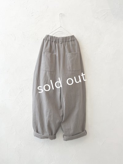 画像3: MAGALI /タックボタンパンツ・アッシュグレー