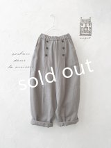 MAGALI /タックボタンパンツ・アッシュグレー