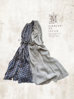 画像1: 【30%OFF】MARCHE' DE SOEUR／祈りのワンピース・ブルーチェック (1)