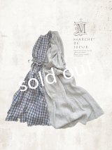 【30%OFF】MARCHE' DE SOEUR／祈りのワンピース・ブルーチェック