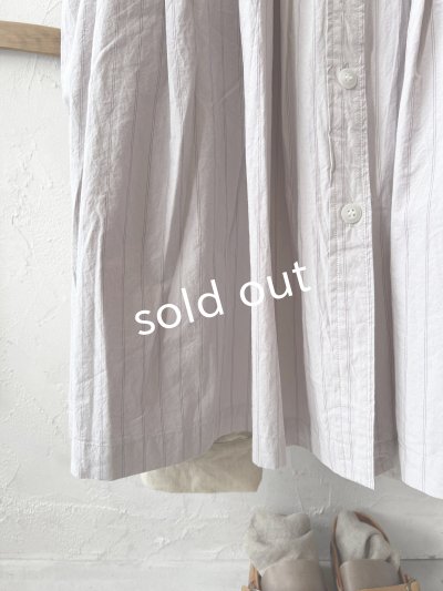 画像6: SO/タックワンピース・ライラックストライプ