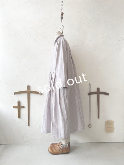 画像8: SO/タックワンピース・ライラックストライプ