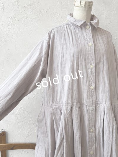 画像7: SO/タックワンピース・ライラックストライプ