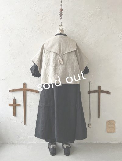 画像13: MARCHE' DE SOEUR／セーラ襟のタッセルちびジャケット・生成り