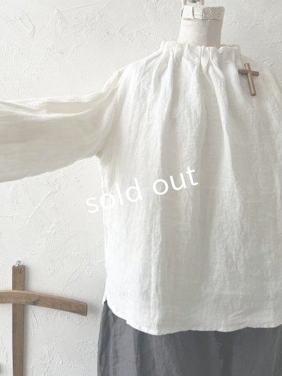 画像9: nous rendent heureux/ボリュームタック襟ブラウス・黒