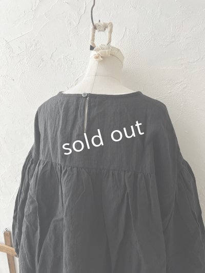 画像8: nous rendent heureux／バルーン袖ブラウス・黒