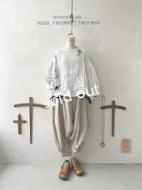 nous rendent heureux／バルーン袖ブラウス・オフ