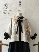 画像3: MARCHE' DE SOEUR／セーラ襟のタッセルちびジャケット・生成り (3)