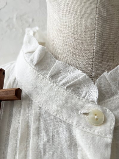 画像8: nous rendent heureux/フリル襟ピンタックブラウス・オフ