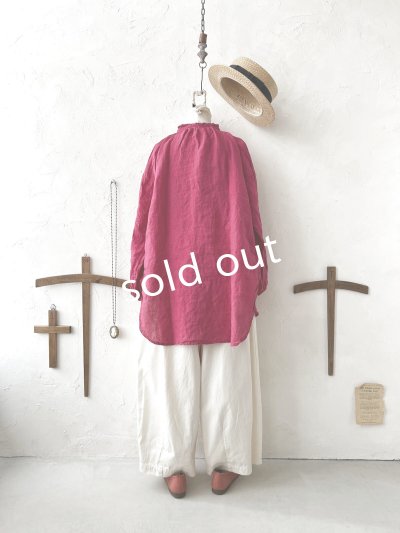 画像8: SO／フリルカラーシャツチュニック・ベリー