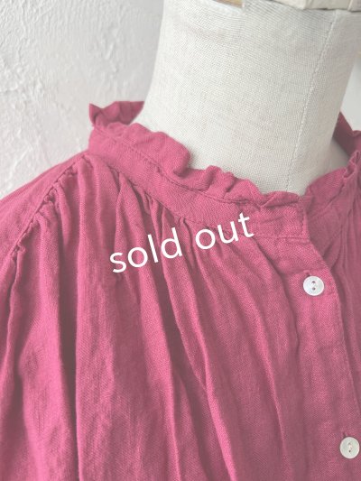 画像5: SO／フリルカラーシャツチュニック・ベリー