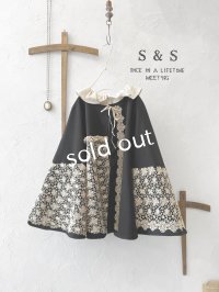 shizuka's／アンティークレースのポンチョコート