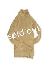 08mab/ゆるタートルネックカットソー・マスタード