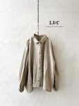 画像2: Libera&Capricciosa／２wayリネンブラウス・フラックス (2)