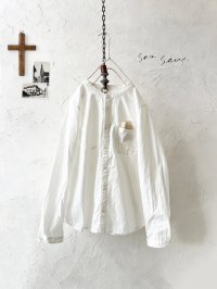 seasew.／バンドカラーシャツ・オフ
