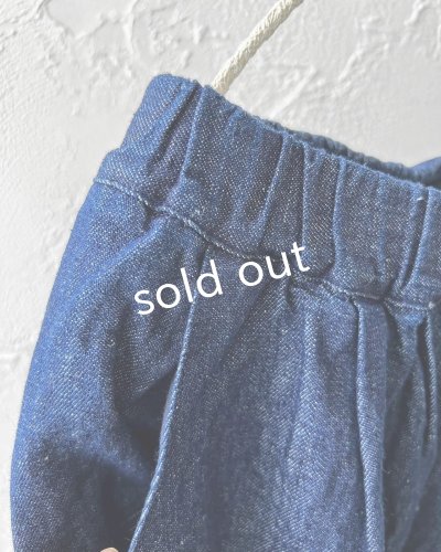 画像3: ubasoku/0307 デニムピエロパンツ・インディゴ