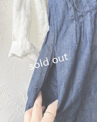 画像6: ubasoku/ピンタックキャミワンピース・インディゴ