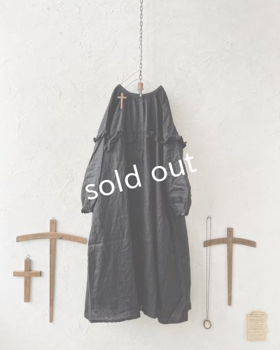 画像3: ubasoku/ラウンドフリル2wayワンピース・ブラック