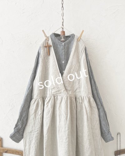 画像5: ubasoku/ピンタック２wayワンピース・生成り
