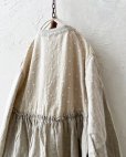 画像9: ubasoku/ドット刺繍ボリューム袖ワンピース・生成り