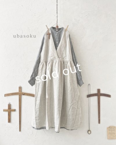 画像4: ubasoku/ピンタック２wayワンピース・生成り