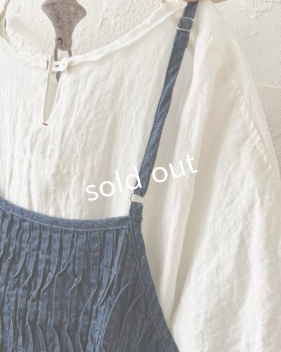 画像7: ubasoku/ピンタックキャミワンピース・インディゴ
