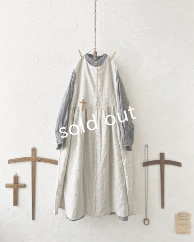 画像6: ubasoku/ピンタック２wayワンピース・生成り