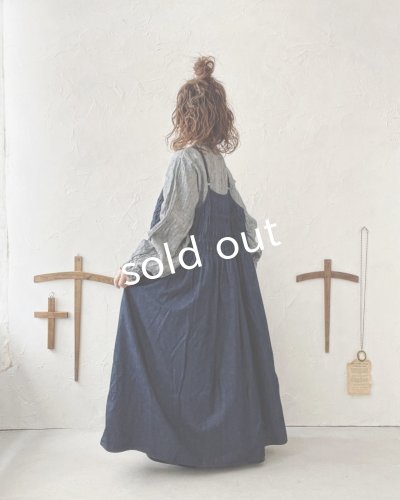 画像9: ubasoku/ピンタックキャミワンピース・インディゴ