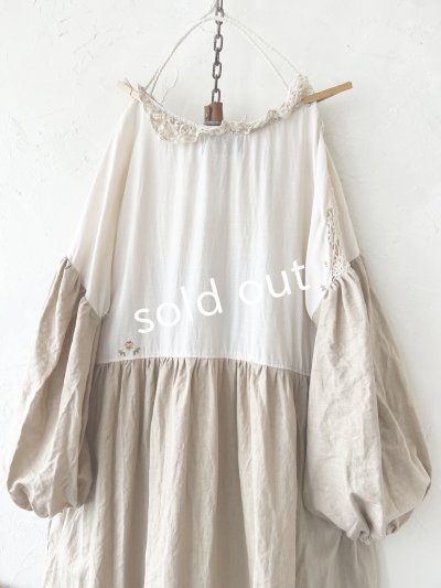 画像8: shizuka's／アンティークレースのワンピース