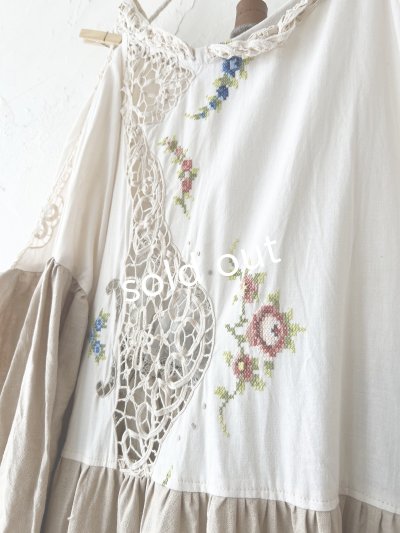 画像4: shizuka's／アンティークレースのワンピース