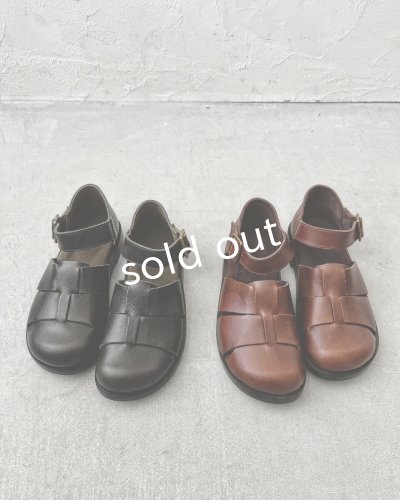 画像5: 【30%OFF SALE】Diu／本革太メッシュサンダル・ブラック【M】