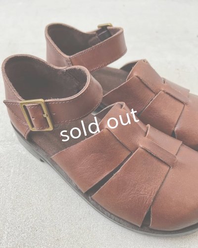 画像9: 【30%OFF SALE】Diu／本革太メッシュサンダル・ブラック【M】